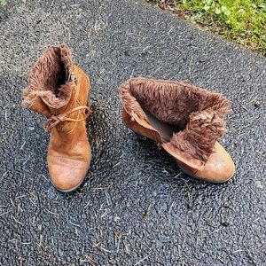 Aerosoles Faux Fir ankle boots